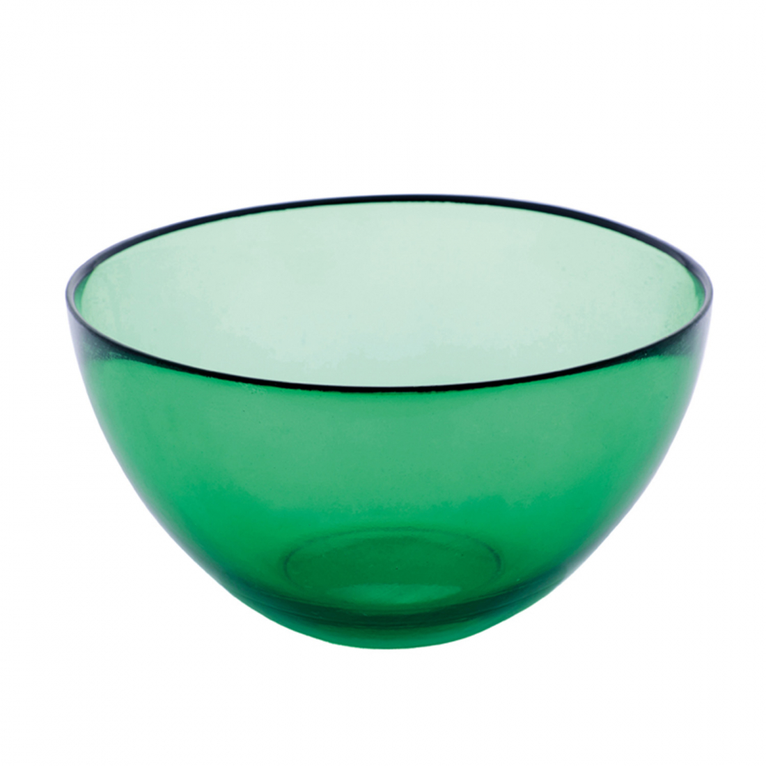 Glass Salad Bowl Ø 21 cm - Green