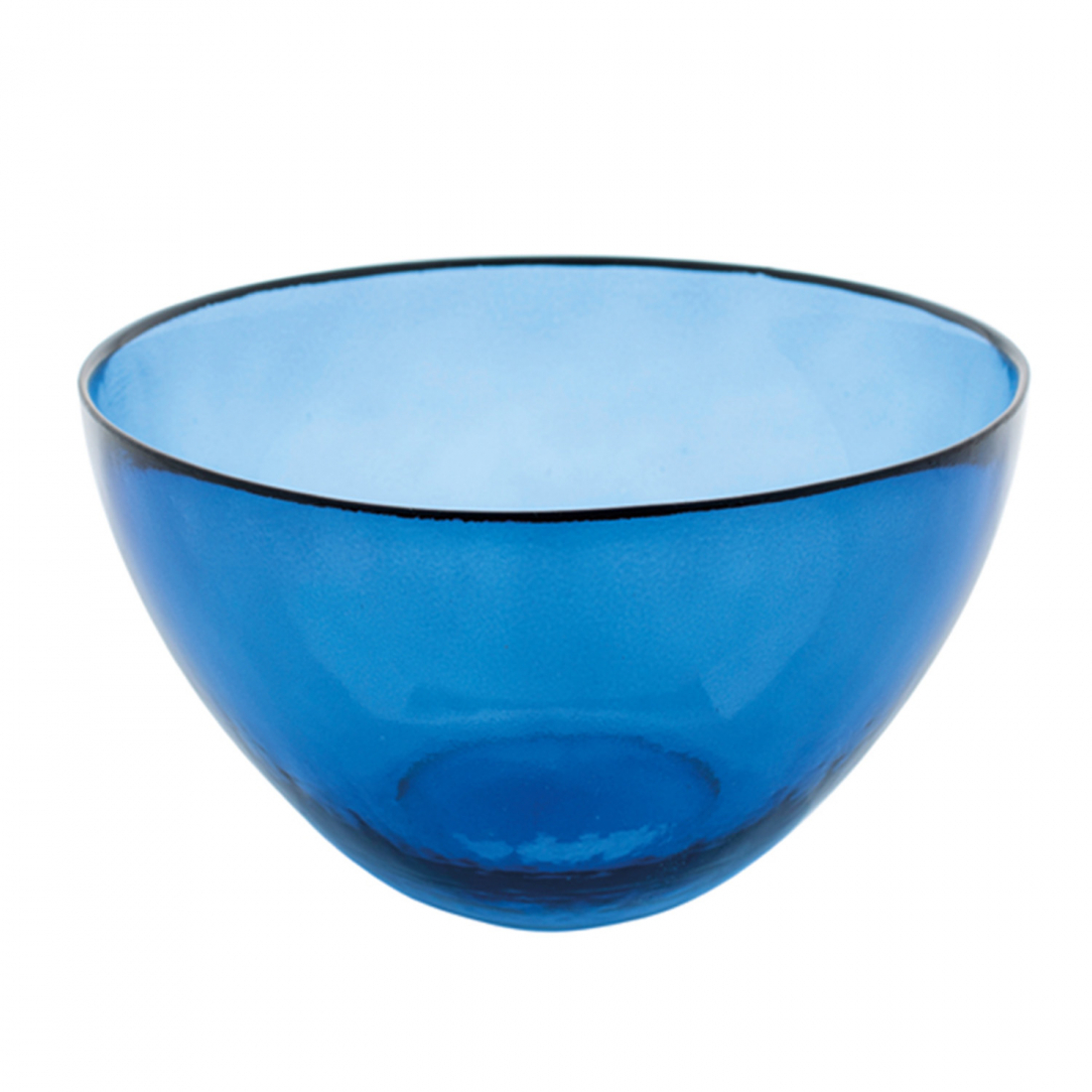 Glass Salad Bowl Ø 21 cm - Blue