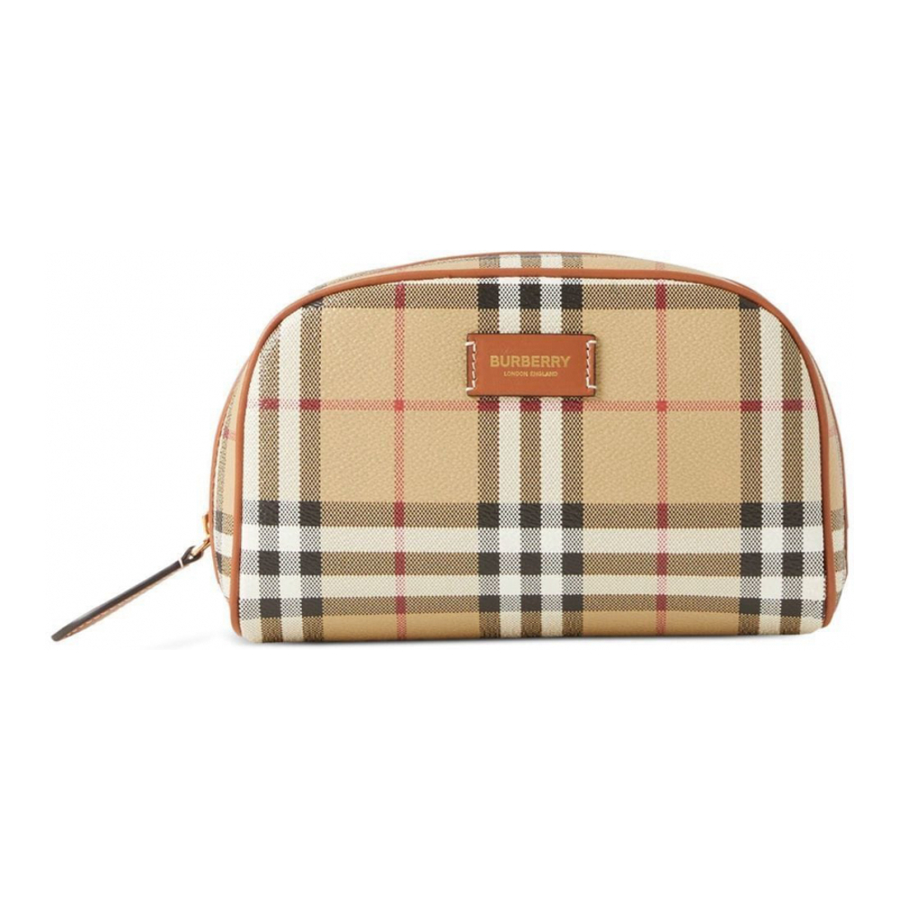 Women's 'Small Check Travel' Pouch