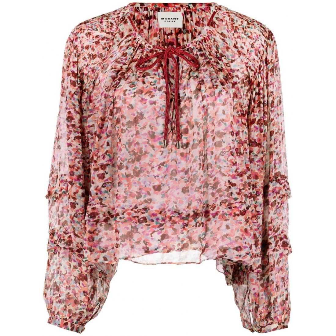 Women's 'Abstract' Long Sleeve Blouse