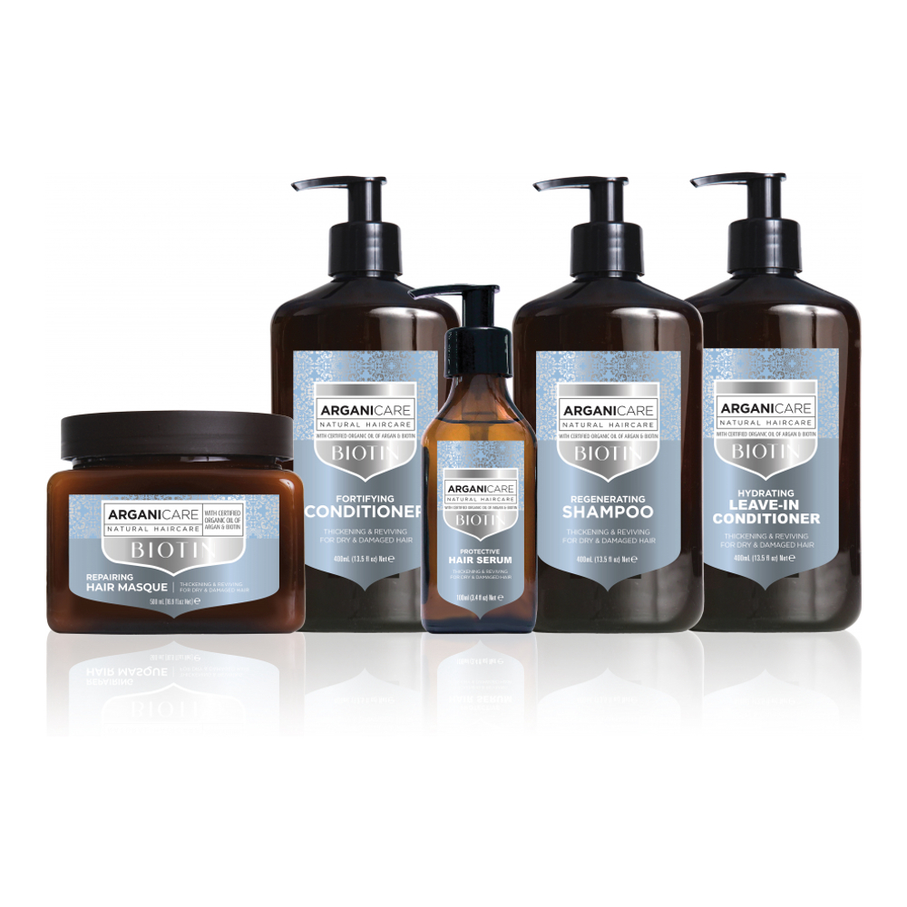 'Shampoing Regénérant+Après-Shampoing Fortifiant+Masque Hydratant Et Réparateur+Sérum Protecteur+ Soin Sans-Rinçage' - 5 Pièces