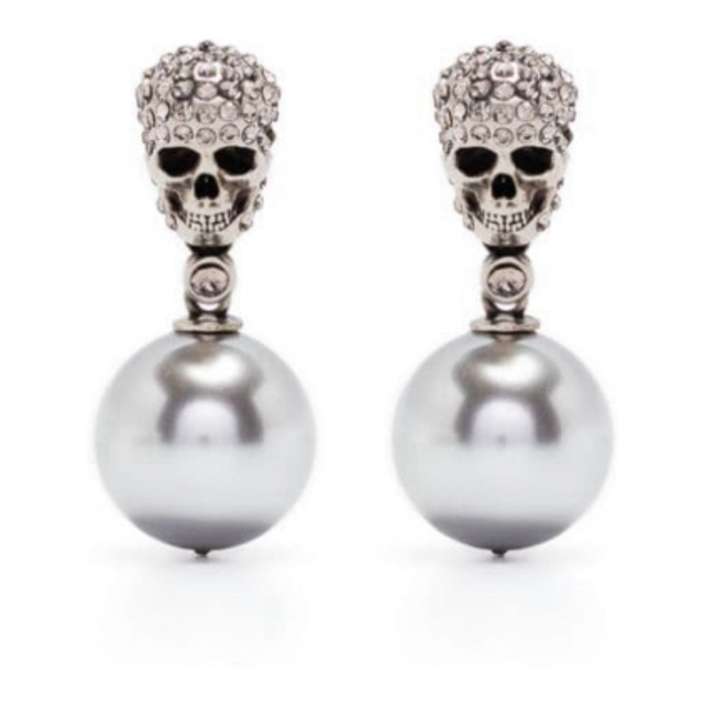 'Pavé Skull' Ohrringe für Damen