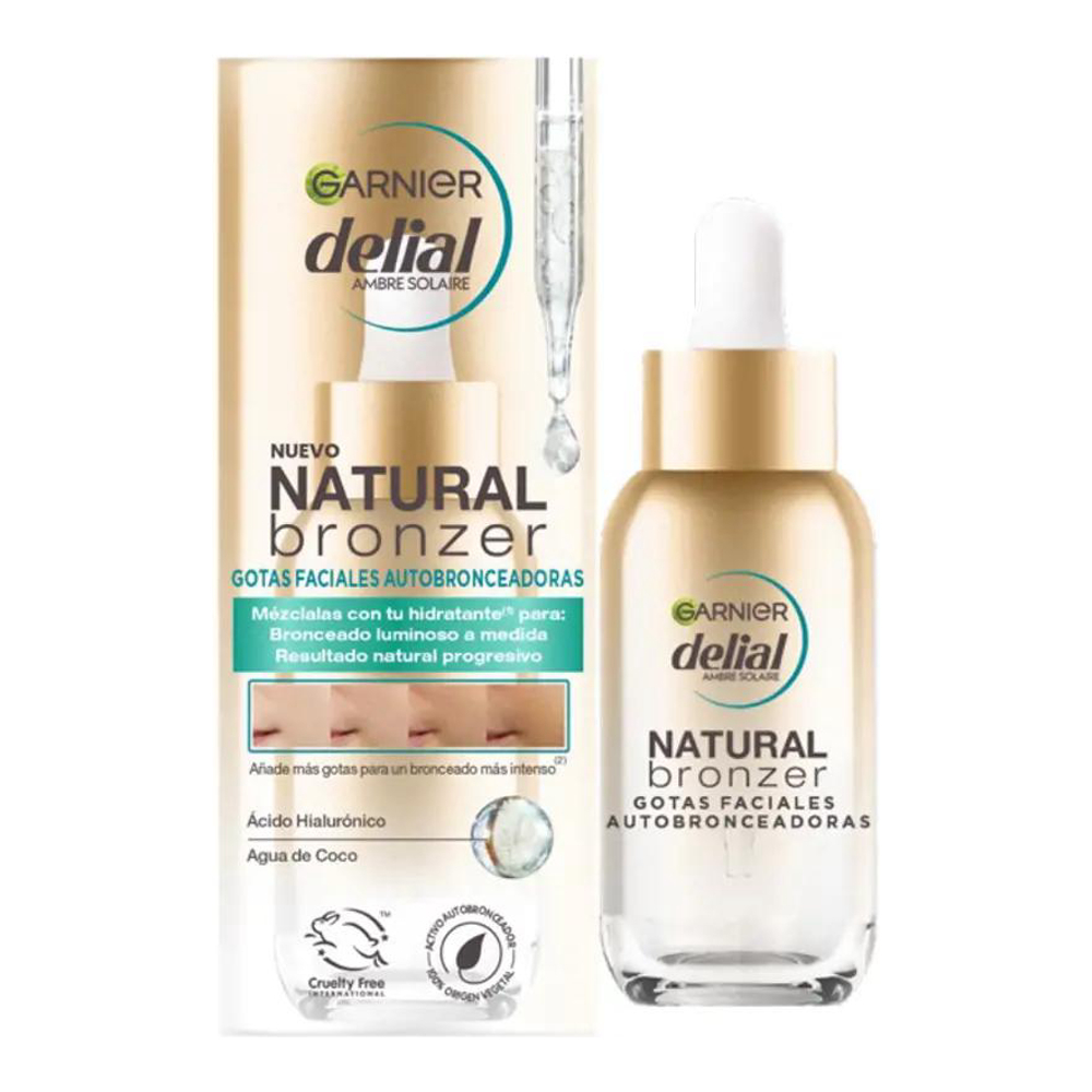 'Natural Bronzer' Self-Tanning Facial Drops - 30 ml