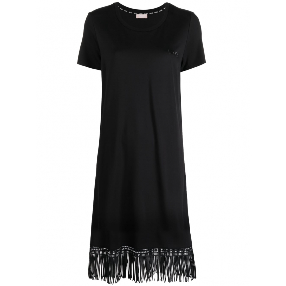 Robe T-shirt 'Fringed' pour Femmes