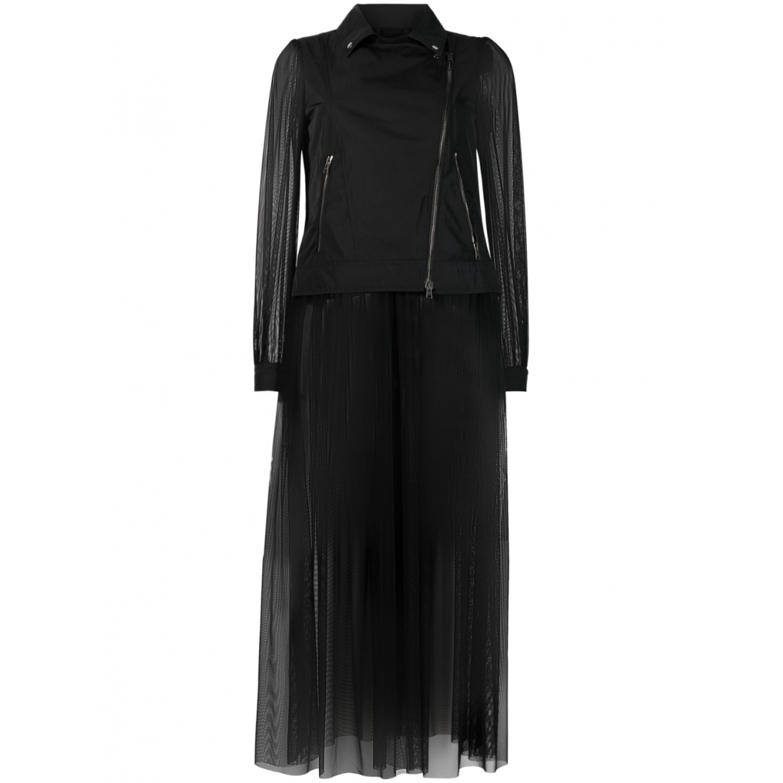 Manteau 'Semi Sheer Biker Style' pour Femmes