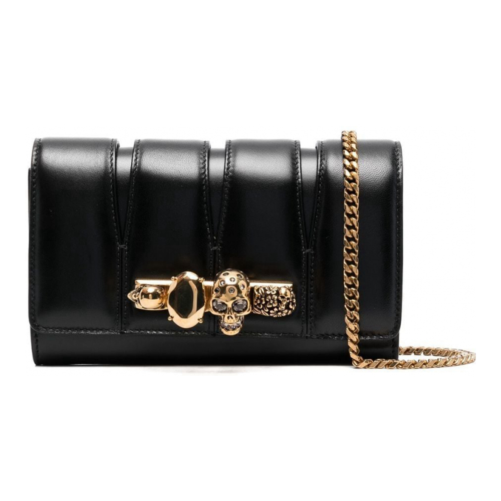 Women's 'Skull Quilted' Clutch Bag