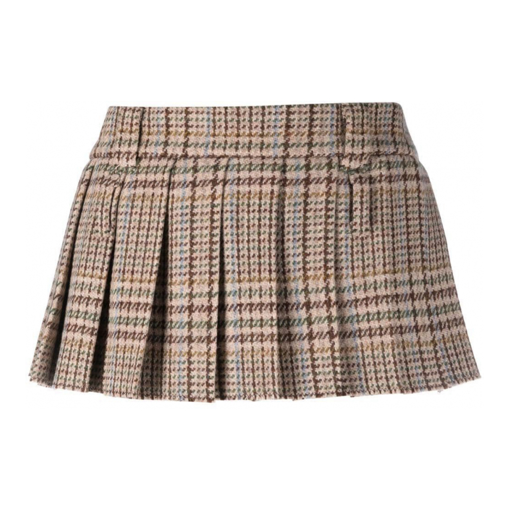Mini Jupe 'Check Pleated' pour Femmes
