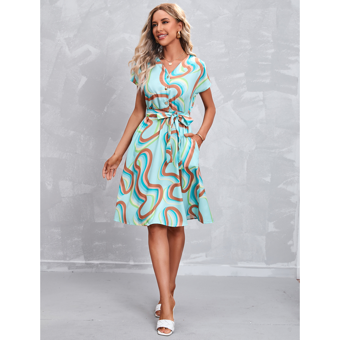 Robe Midi pour Femmes