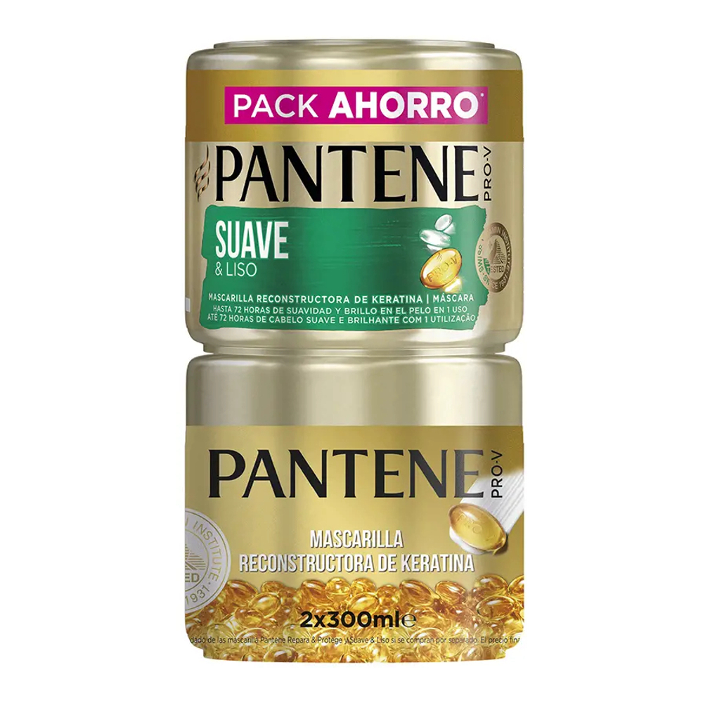 Masque capillaire 'Pro-V Smooth & Sleek' - 300 ml, 2 Pièces
