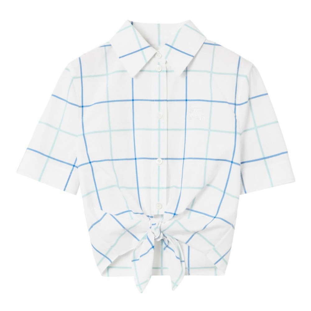 Chemise à manches courtes 'Checked' pour Femmes