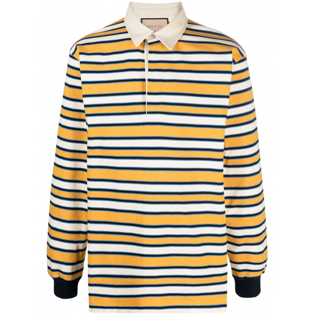 Polo manches longues 'Logo Striped' pour Hommes