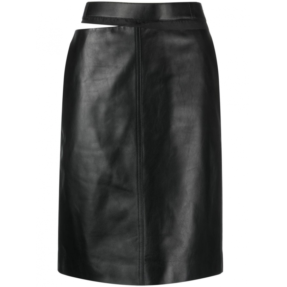 Women's 'Logo-Waistband' Midi Skirt