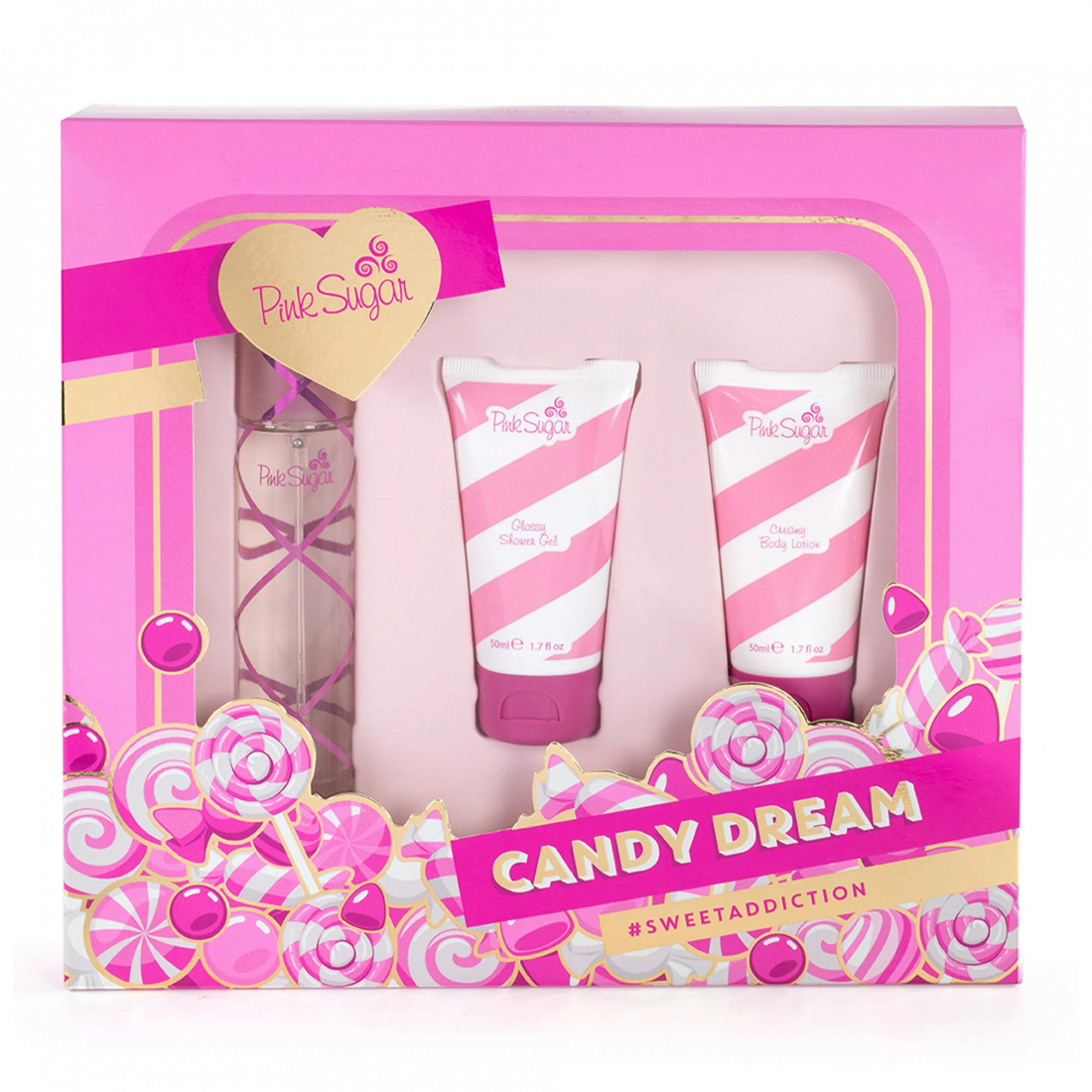 'Pink Sugar Candy Dream' Perfume Set - 3 Pieces
