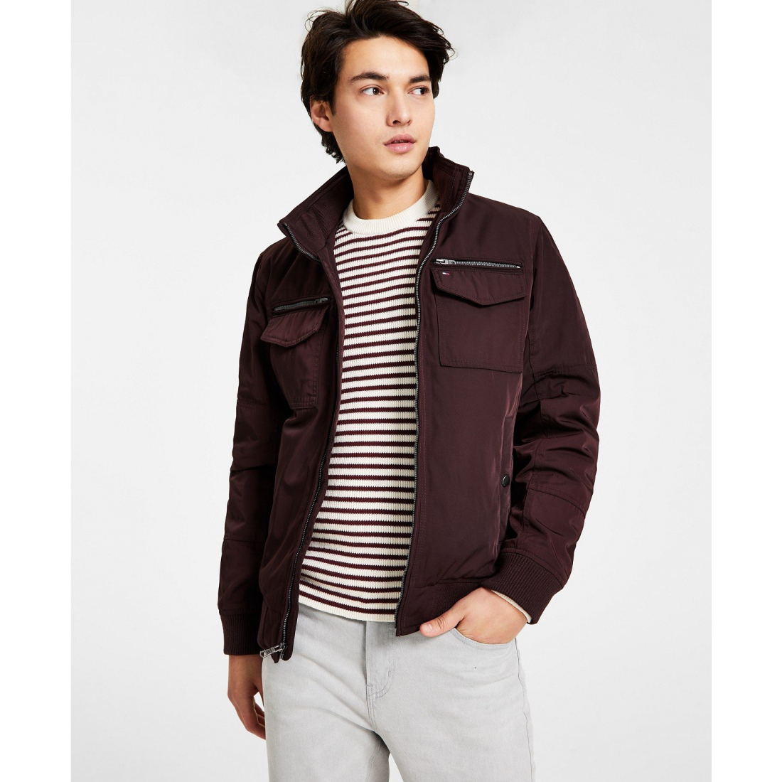 'Four-Pocket Filled Performance Bomber Jacket' Bomberjacke für Herren