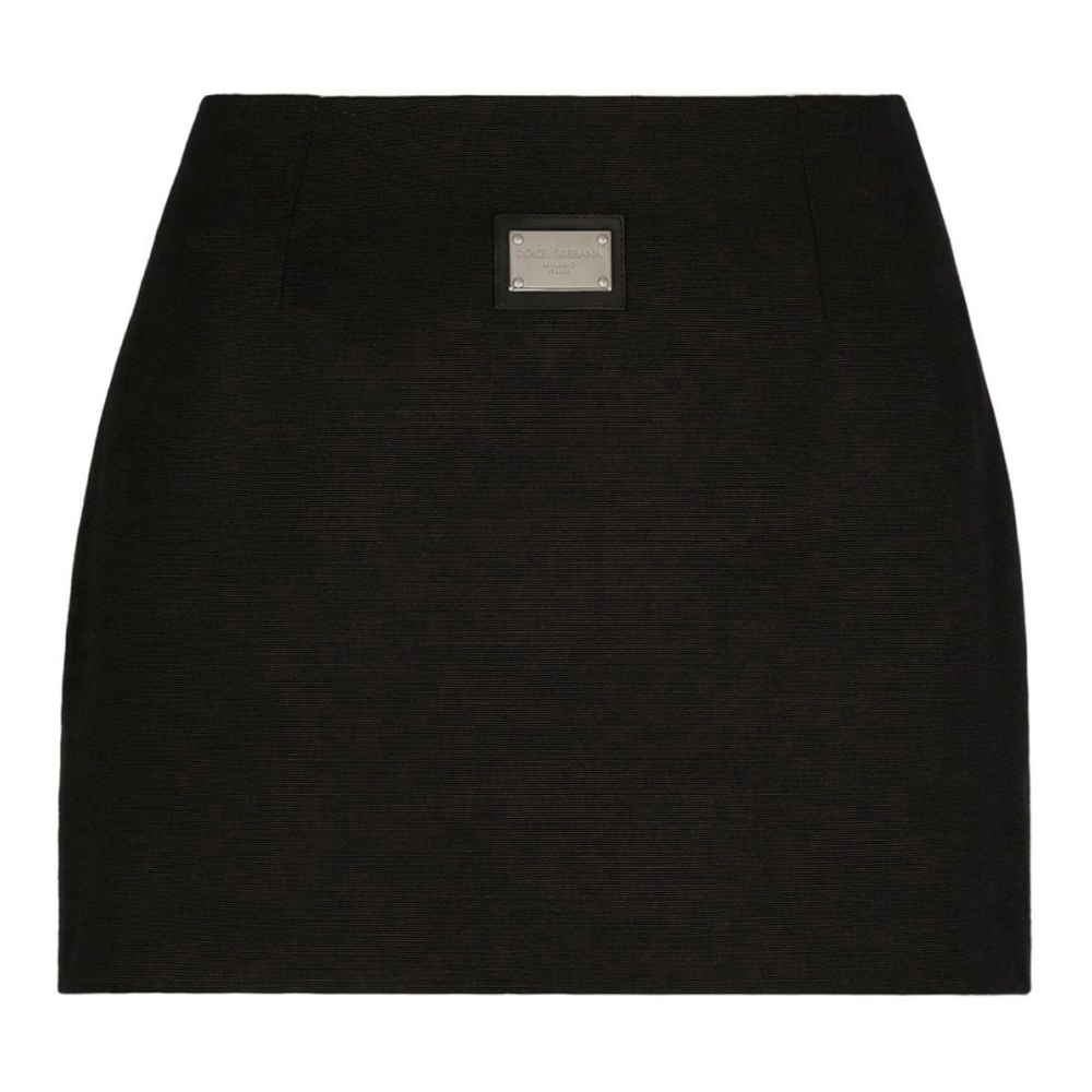 Mini Jupe 'Logo Plaque' pour Femmes