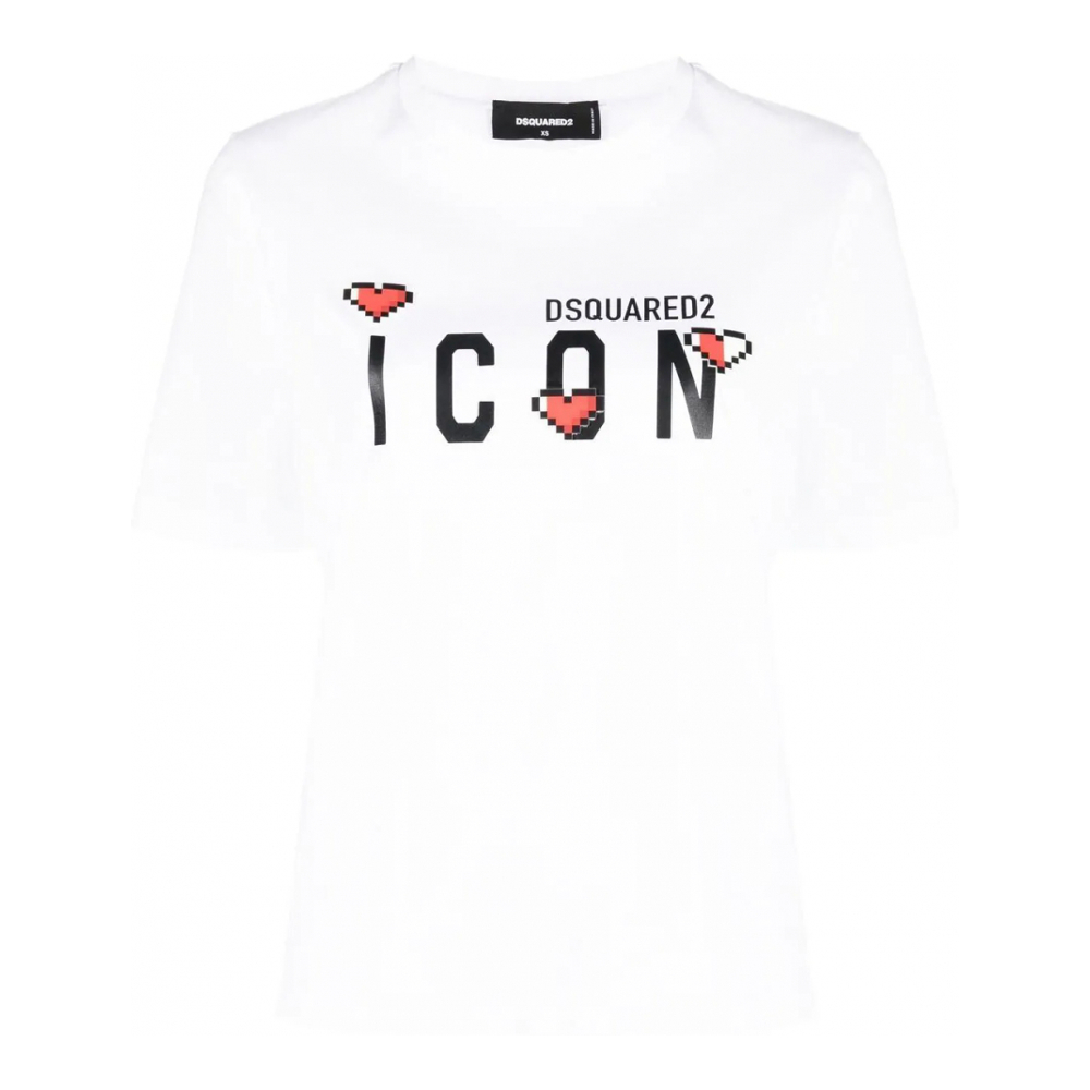 'Icon Logo' T-Shirt für Damen