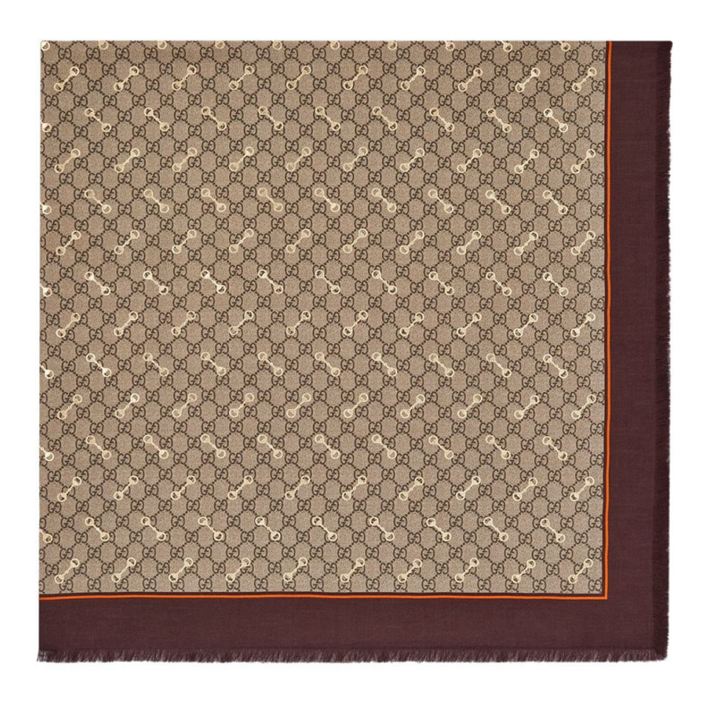 'GG Horsebit' Halstuch aus Seide für Damen