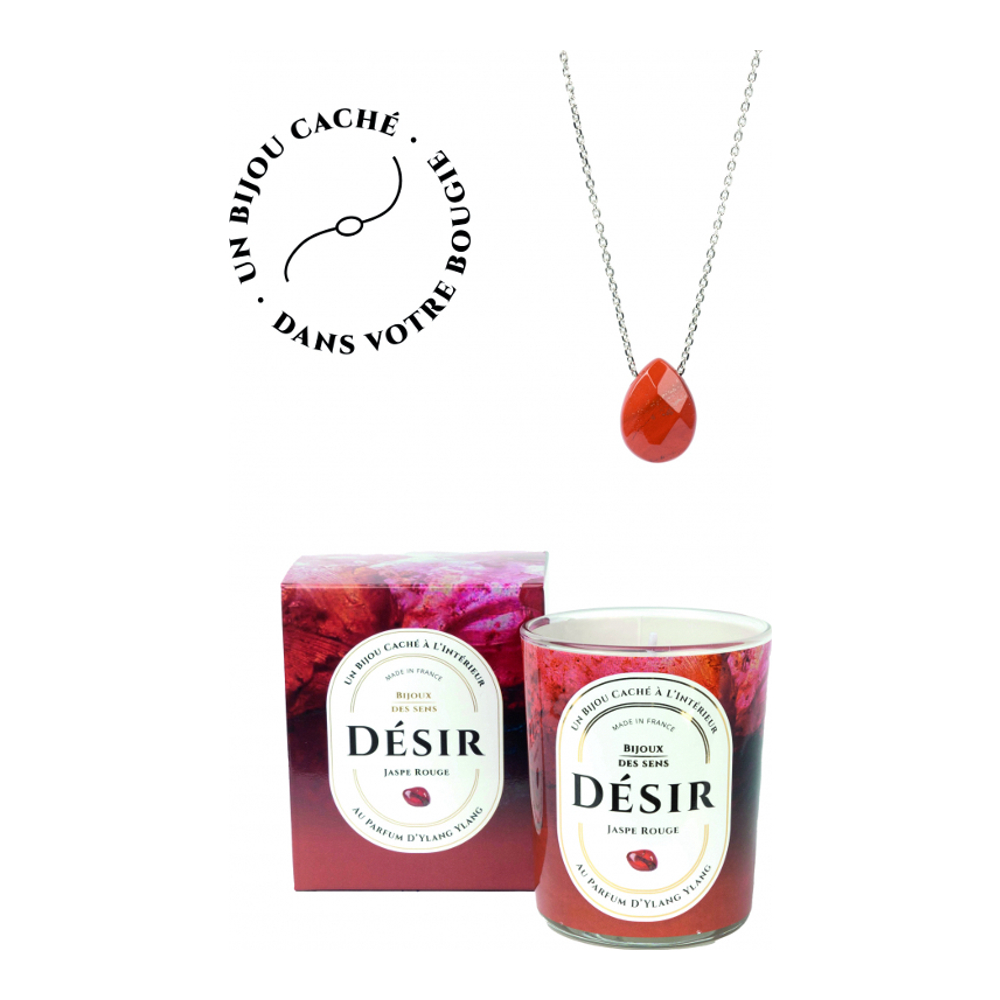 'Désir' Candle, Necklace - 2 Pieces