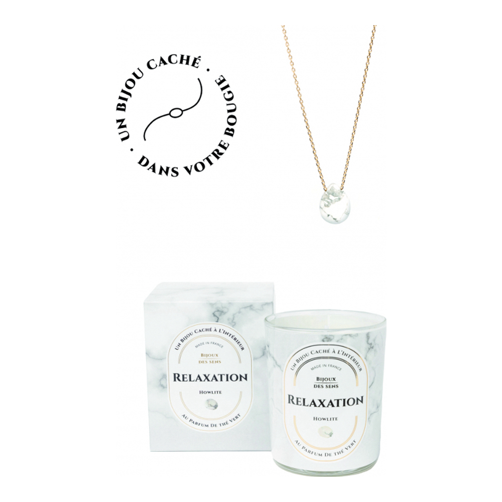 'Relaxation' Candle, Necklace - 2 Pieces