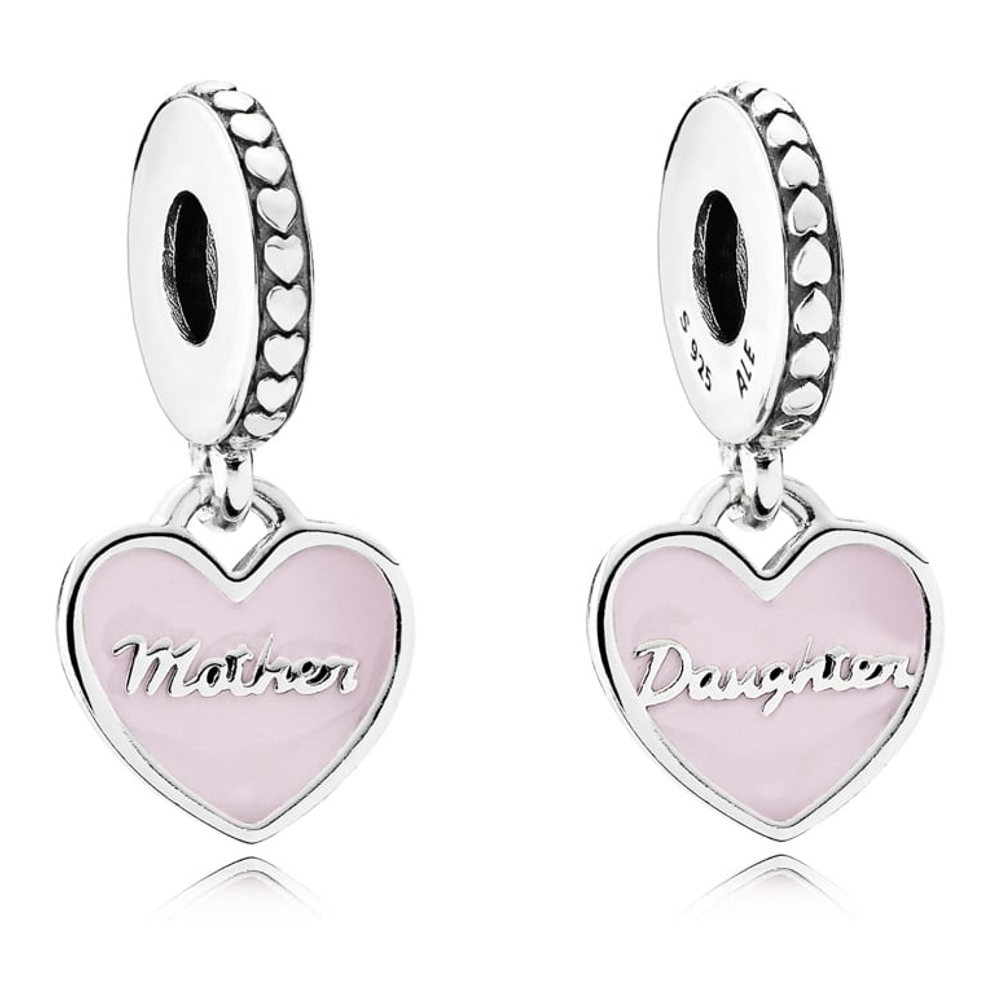 Women's 'Mother And Daughter Split Heart' Charm