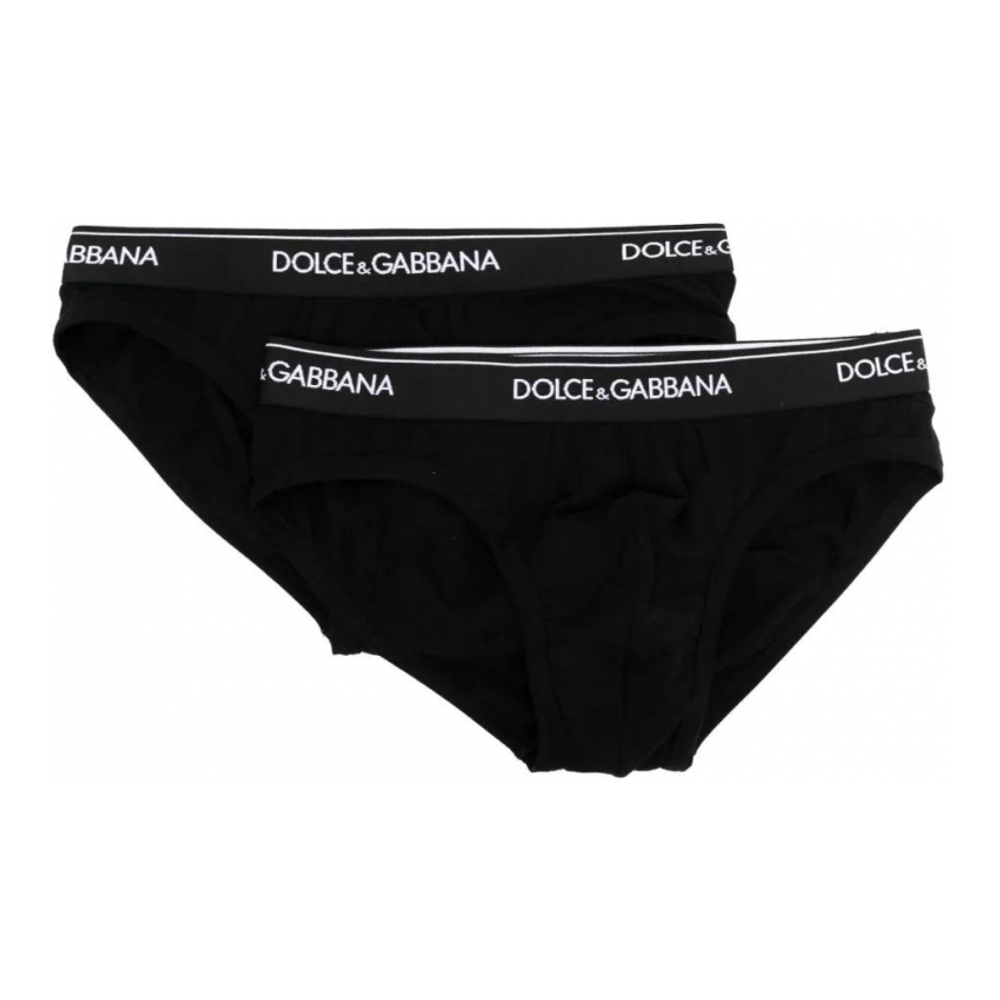 Slip 'Logo Waistband' pour Hommes - 2 Pièces
