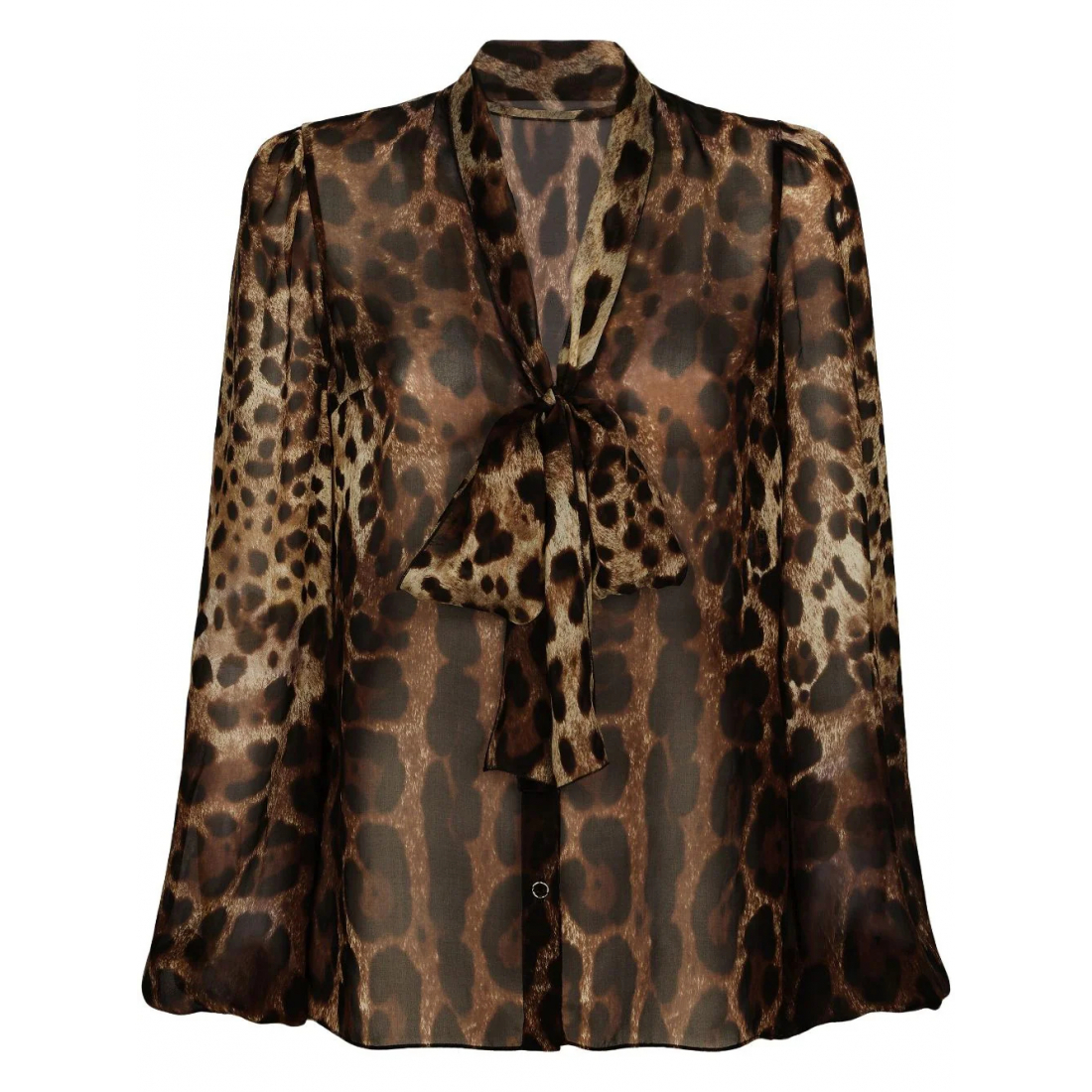 Blouse à manches longues 'Leopard-Print' pour Femmes