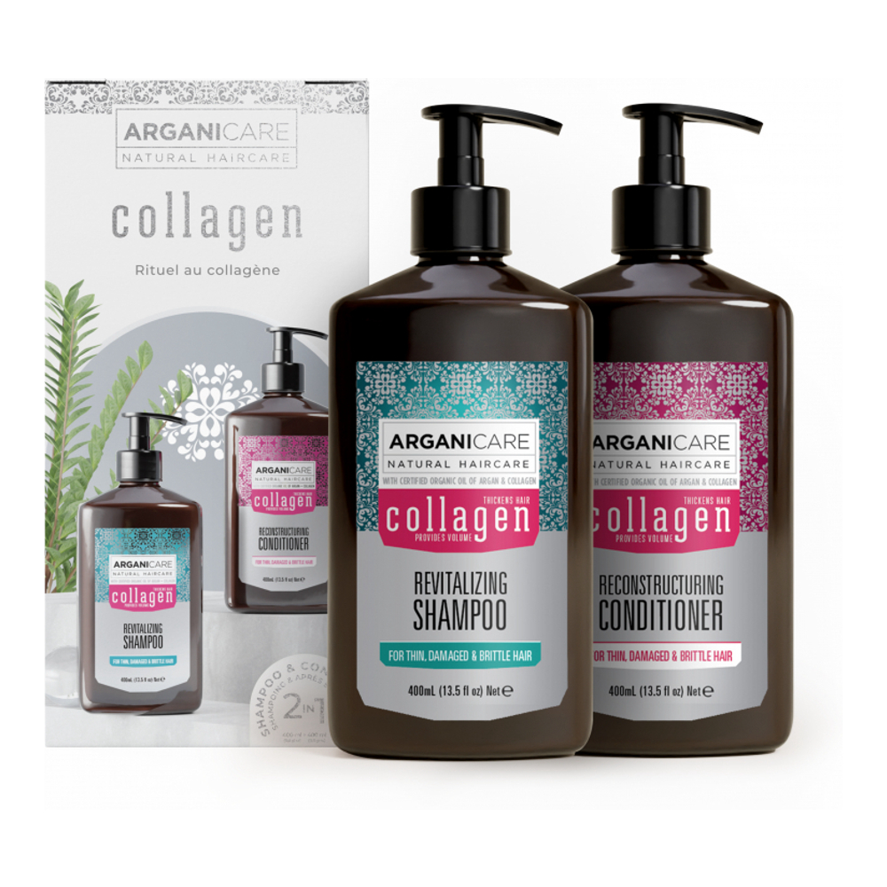 'Collagen Boost Duo Box' Shampoo & Conditioner - 400 ml, 2 Pieces