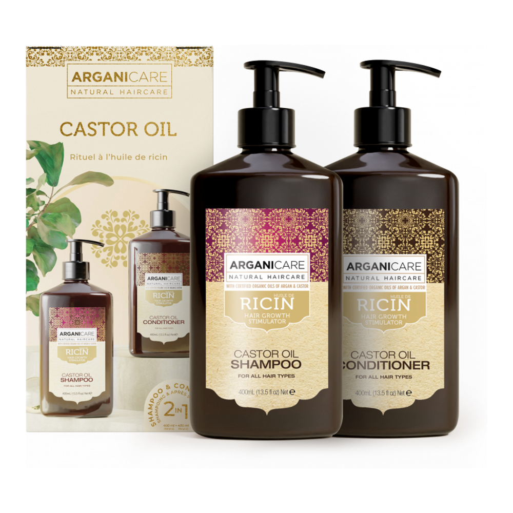 'Castor Oil Duo Box' Shampoo & Conditioner - 400 ml, 2 Stücke