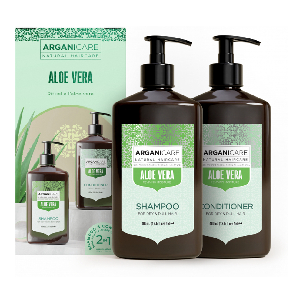 'Aloe Vera Duo Box' Shampoo & Conditioner - 400 ml, 2 Pieces