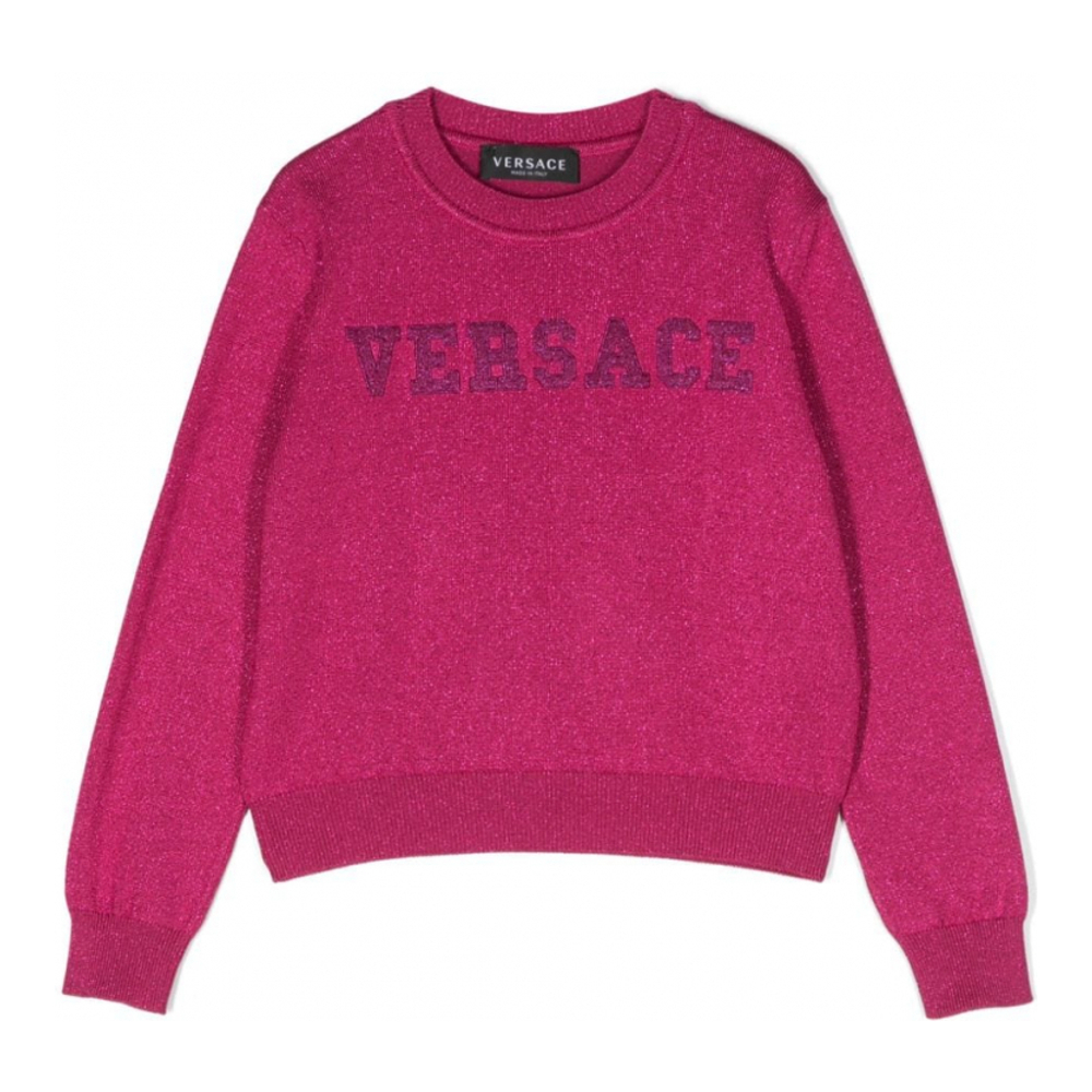 Pull 'Appliqué-Logo' pour Filles