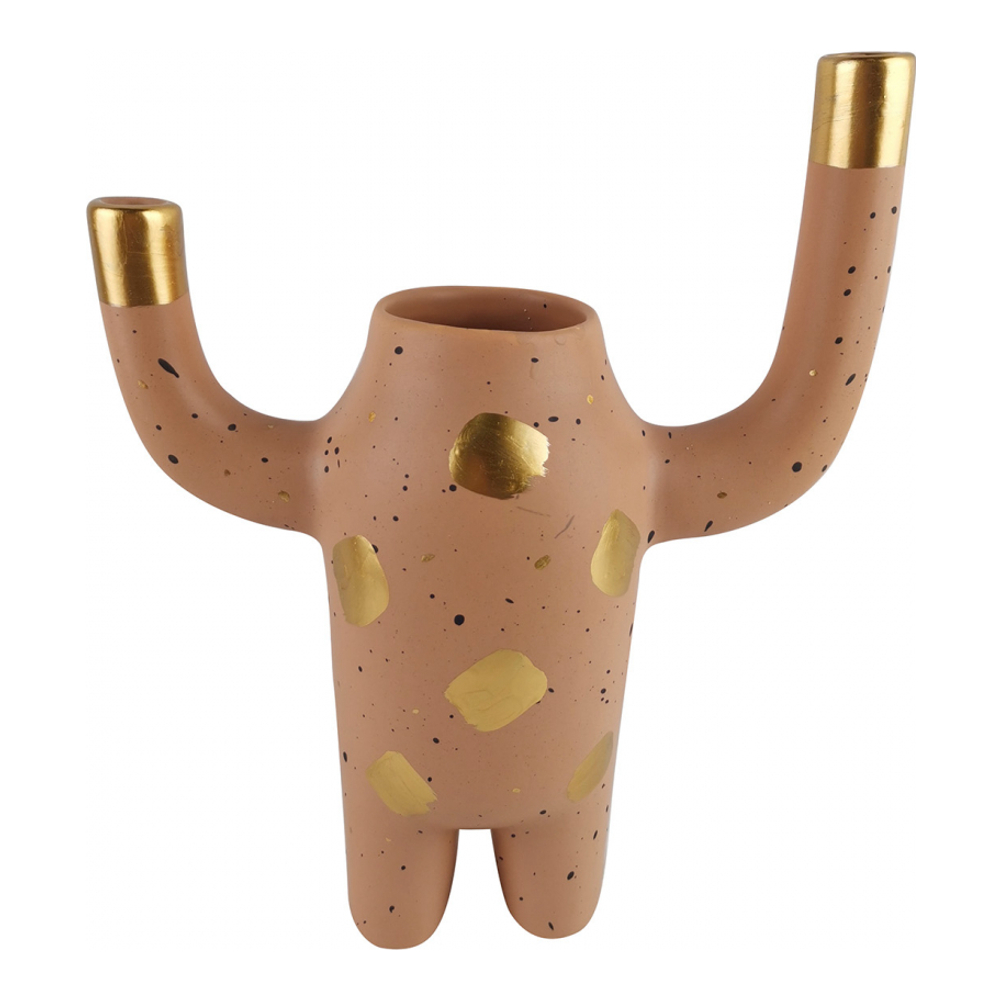 Vase 'Pink & Cozy 2-Armed' - 27.8 x 13 cm