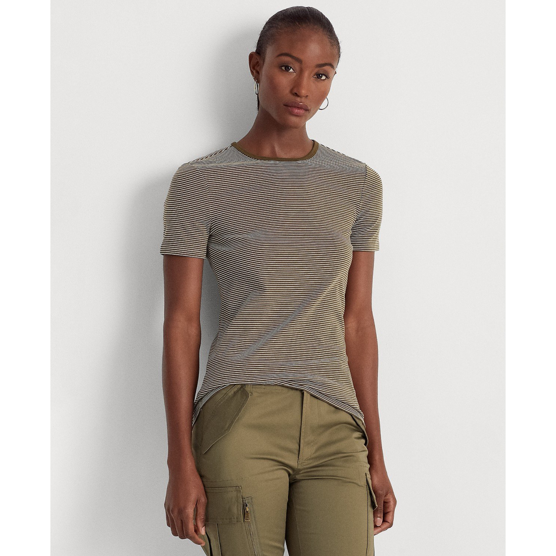 Women's 'Striped Stretch' T-Shirt