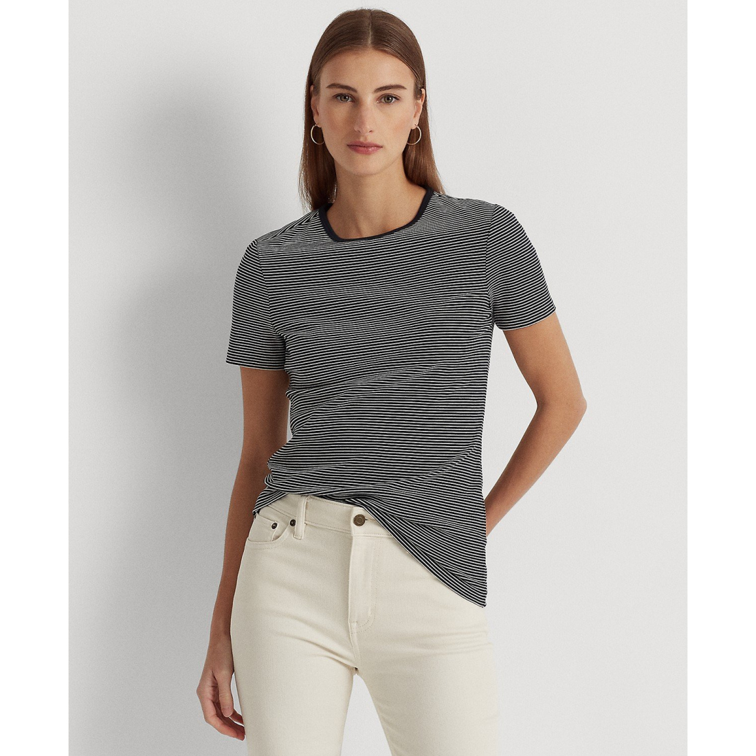 Women's 'Striped Stretch' T-Shirt