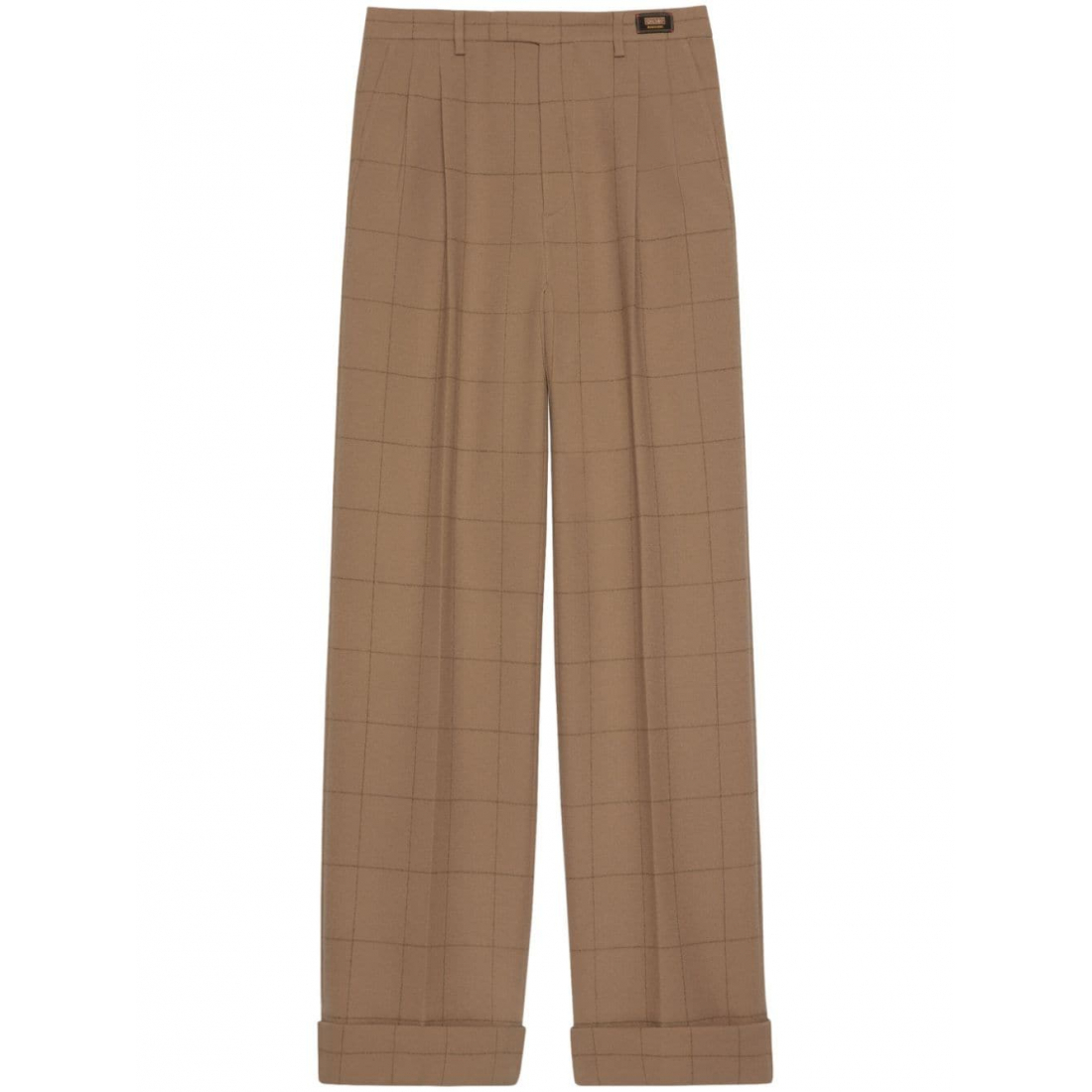 Men's 'Grid-Pattern' Trousers