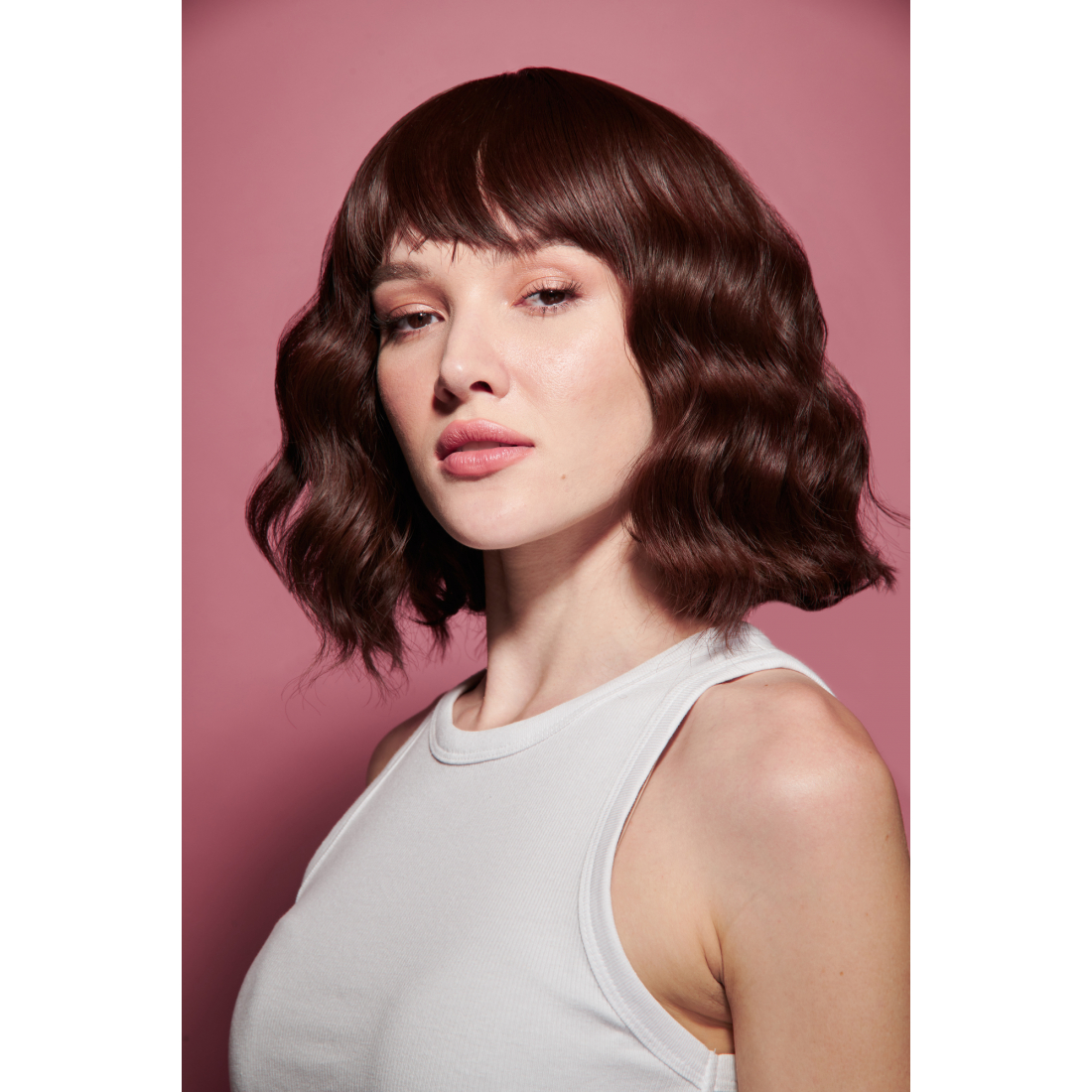 Perruque 'Short Curly' - Brunette