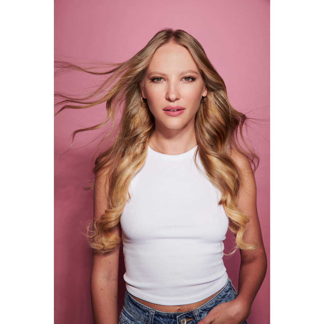 Extensions de cheveux 'Curly' - Light Blond