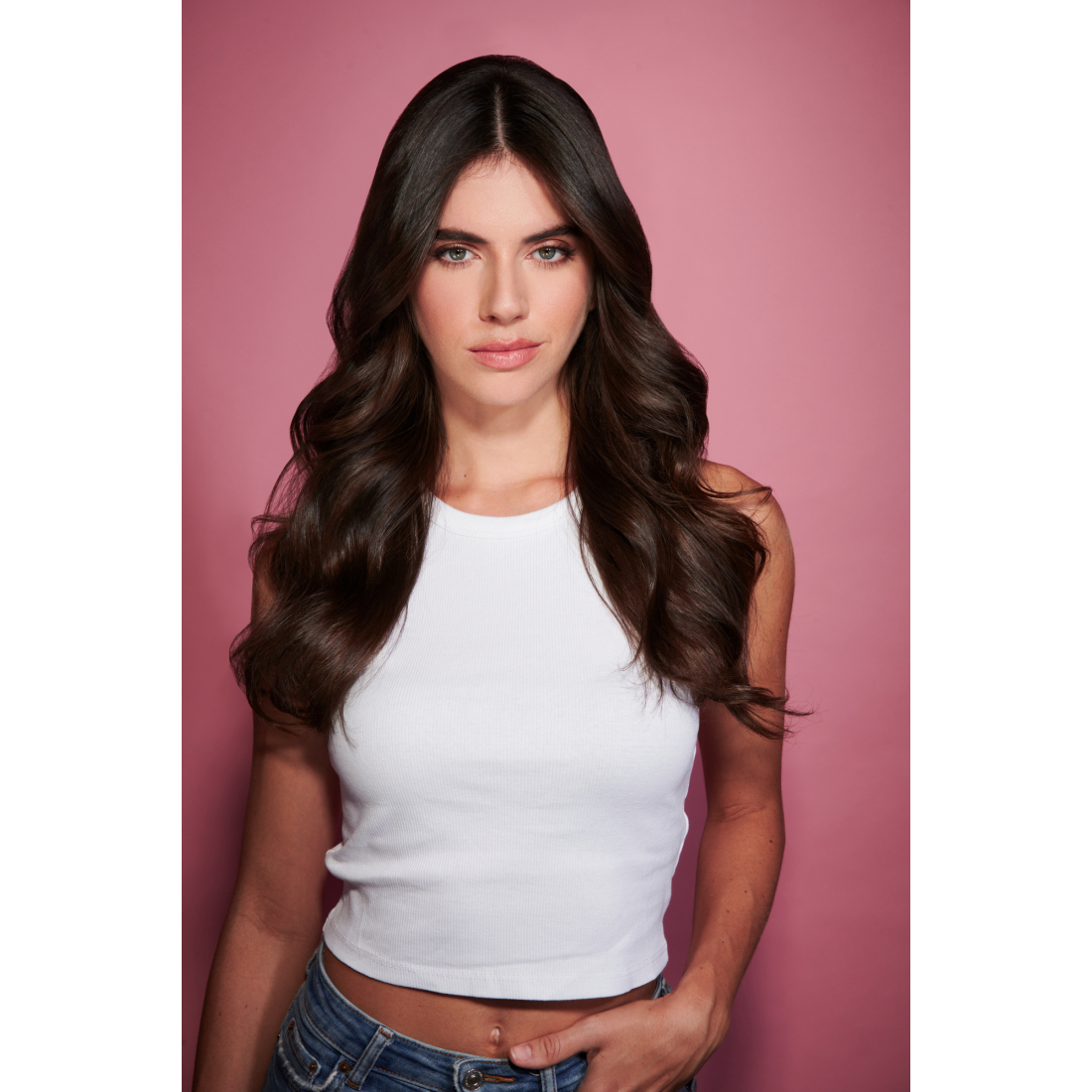 Extensions de cheveux 'Curly' - Brunette