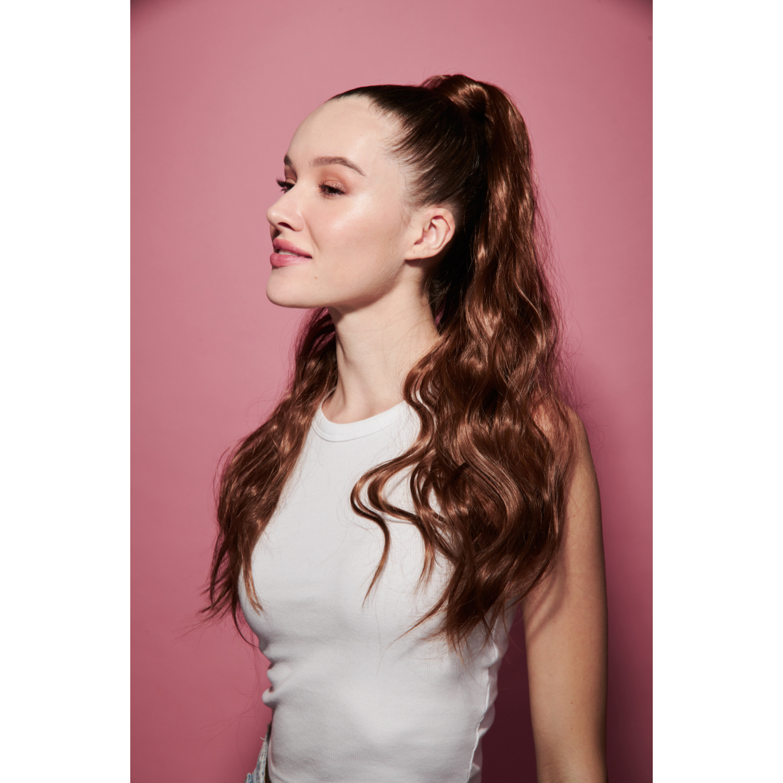 'Curly' Ponytail - Chocolate Brunette