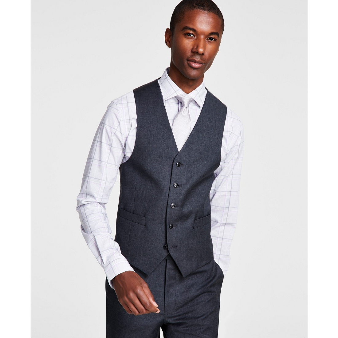Gilet 'Classic-Fit Stretch Solid Suit' pour Hommes