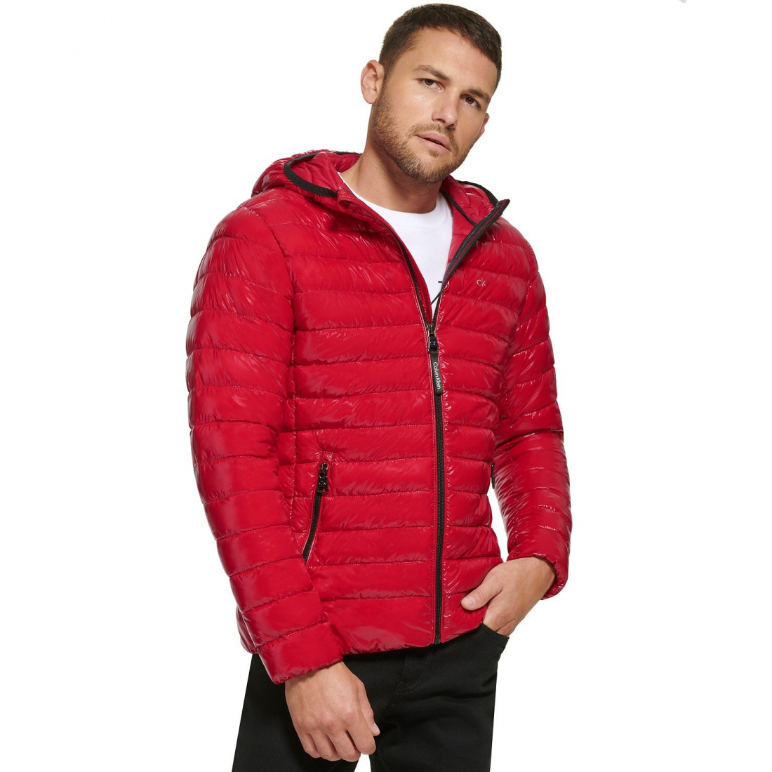 Men's 'Hooded Packable' Quilted Jacket