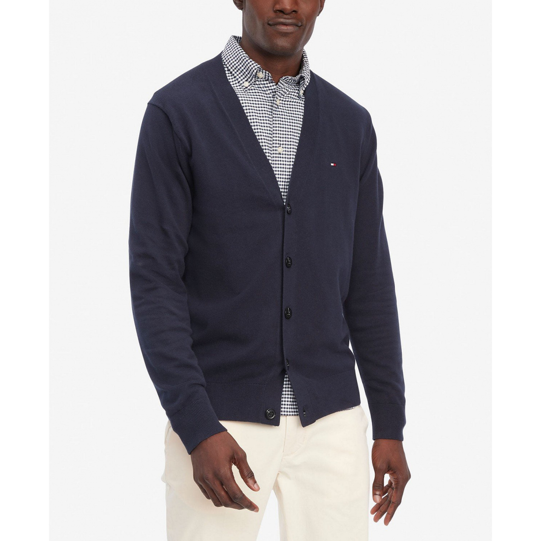 Men's 'Essential Embroidered Logo Cardigan'