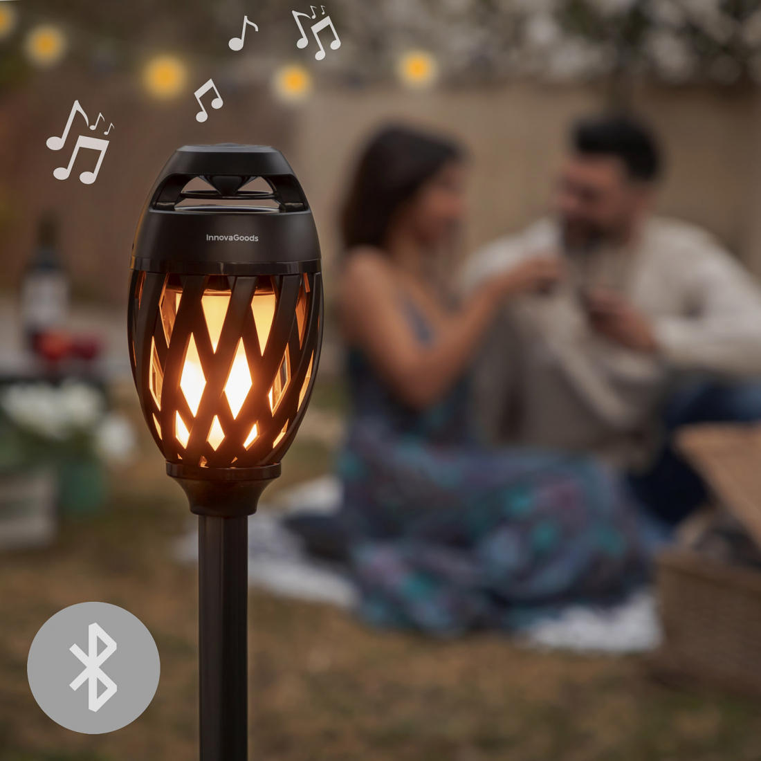 Wireless Speaker With Flame Effect LED Spekkle