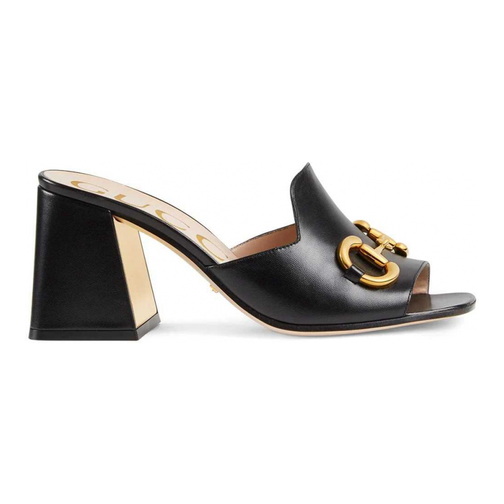 Mules à talon 'Horsebit' pour Femmes