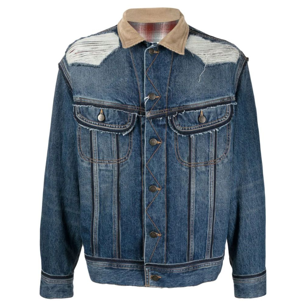 Veste en jeans 'Ripped' pour Hommes