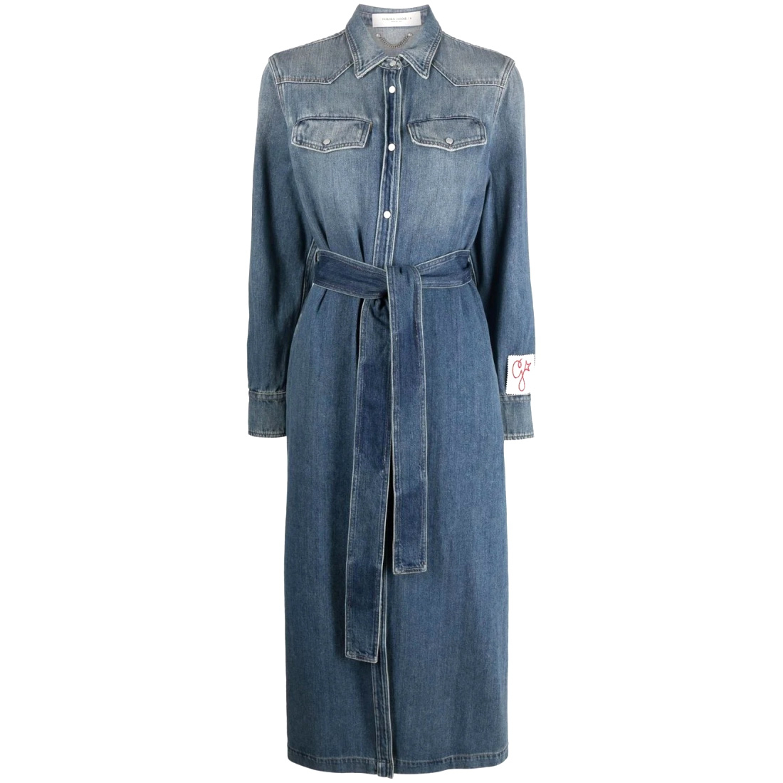 Robe en jean 'Logo-Patch' pour Femmes