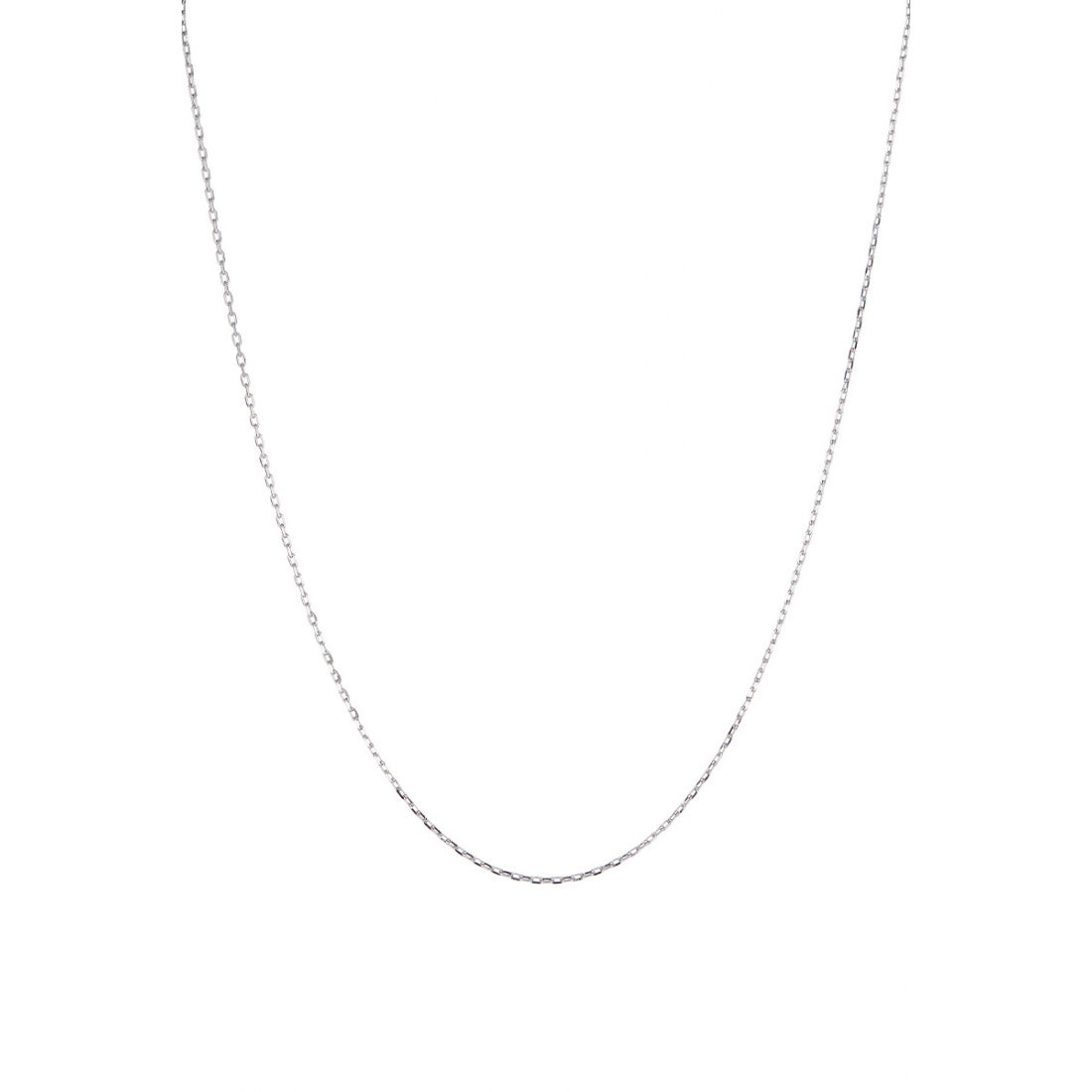 375/1000 White Gold Chain, 43Cm