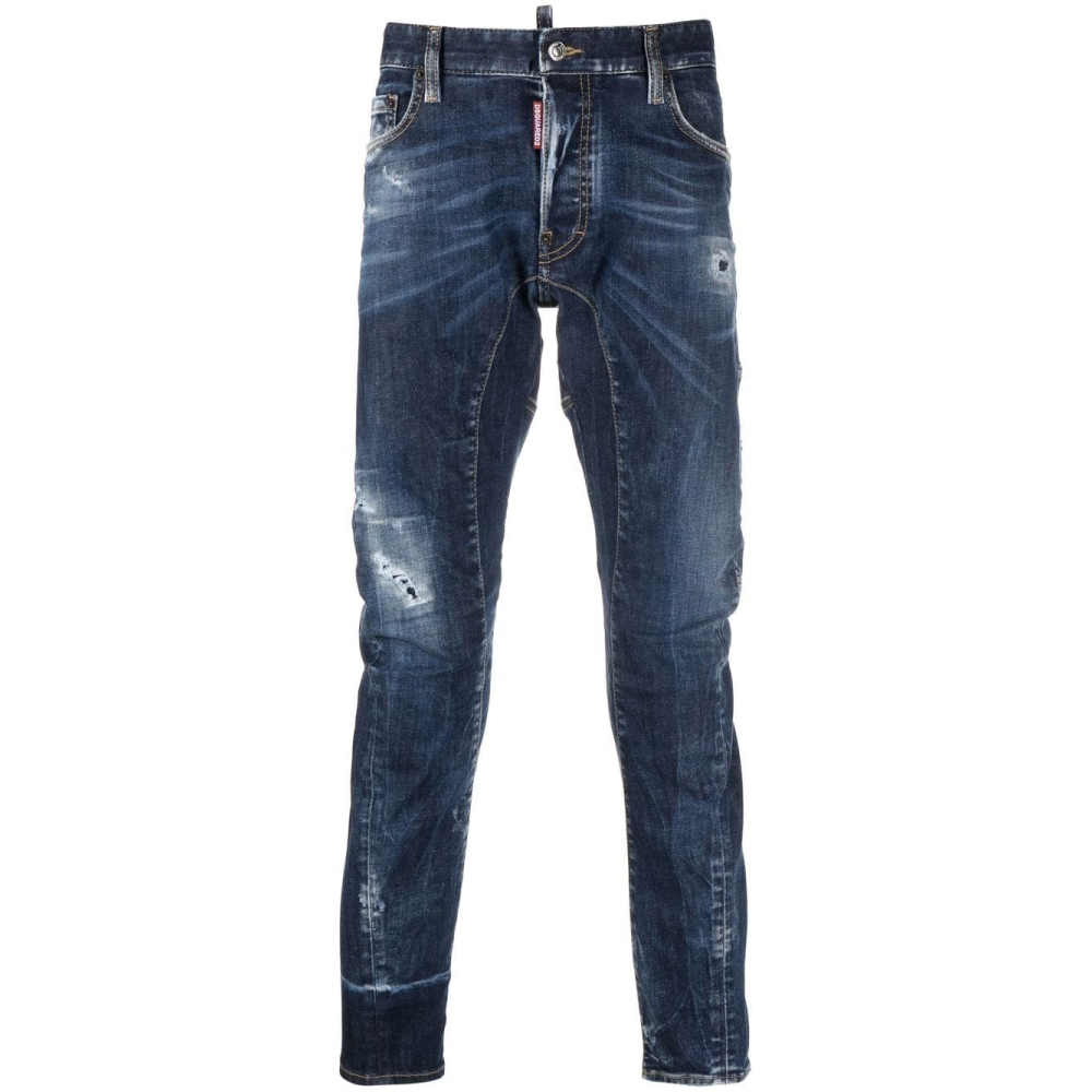 Jeans skinny 'Distressed' pour Hommes
