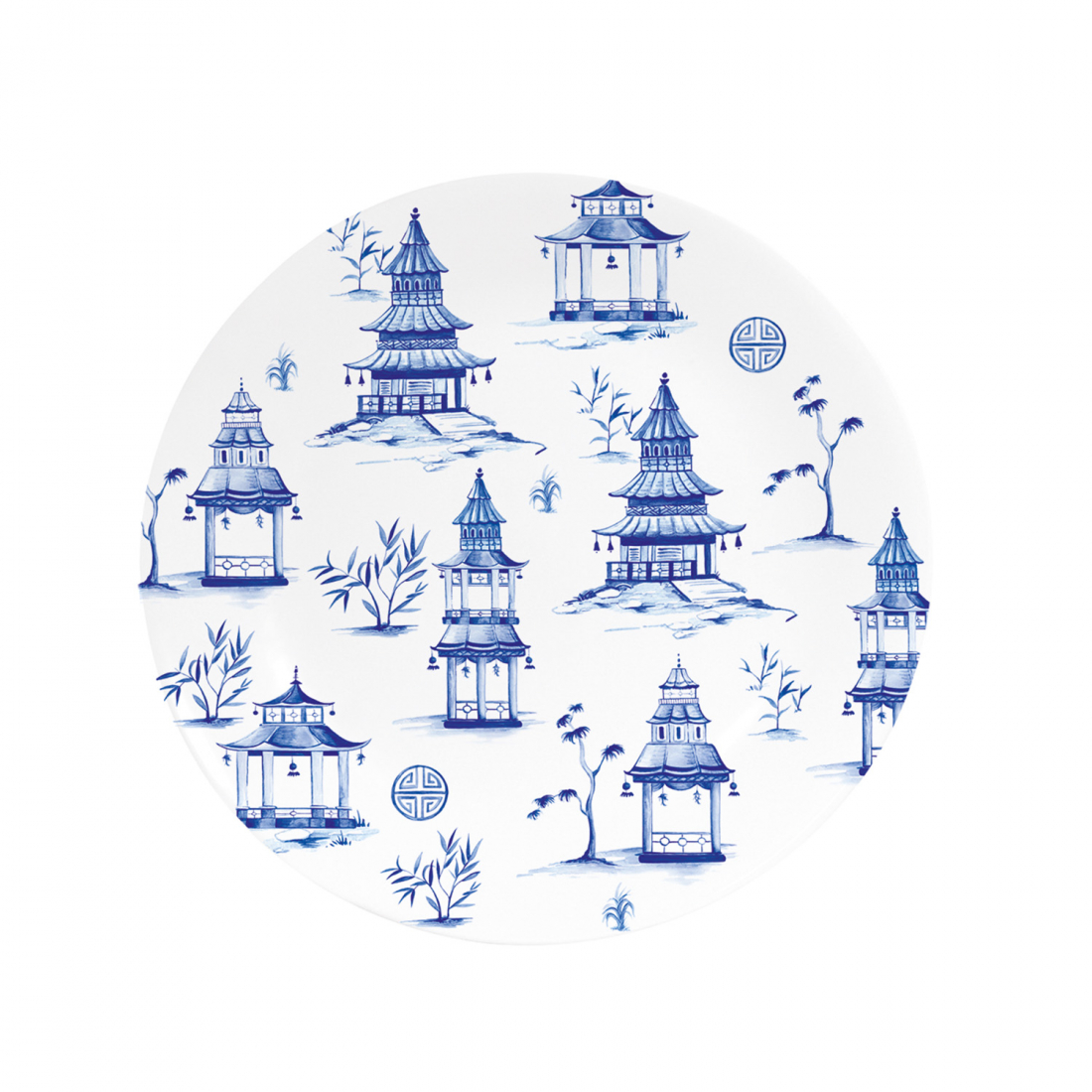 Porzellan-Dessertteller Ø 19 cm In Farbbox Pagoda
