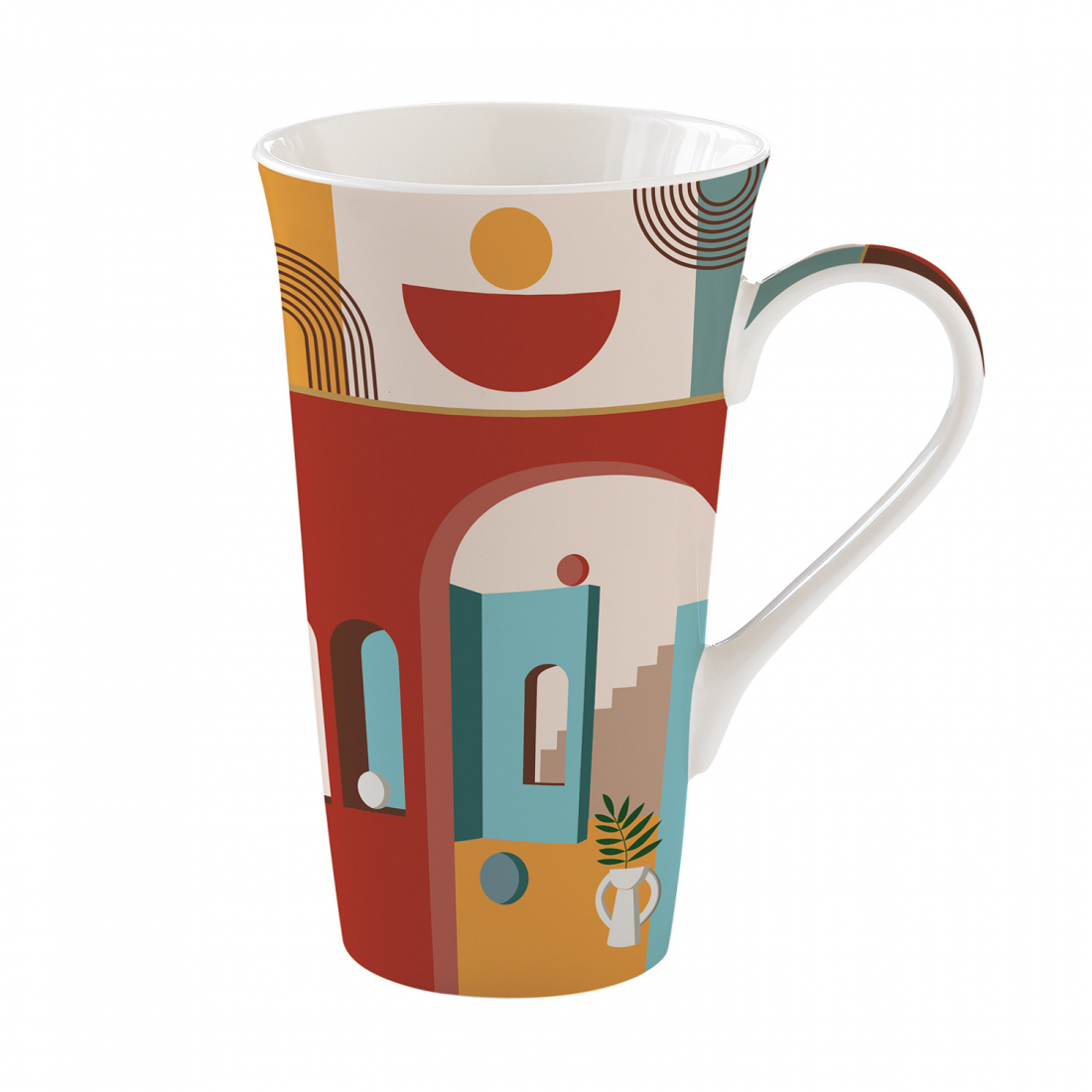 Hochwertiger Fine China Becher 600 ml In Der Farbbox Illusion