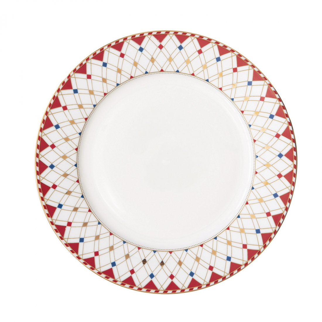 Service De 6 Assiettes Plates Ø 26,5 cm. Pays Des Merveilles De Noël